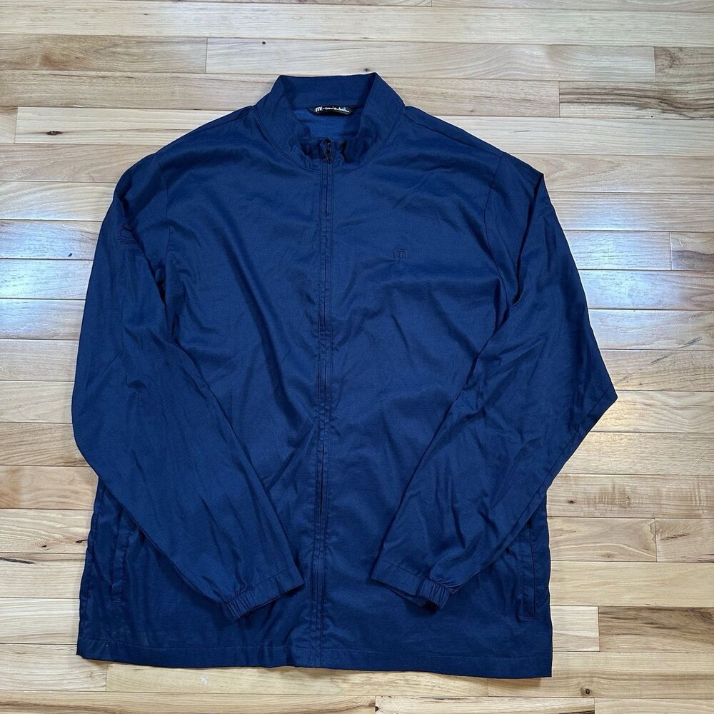 Travis Mathew Full Zip Fisticuffs Lightweight Golf Jacket Mens Size XXL Blue